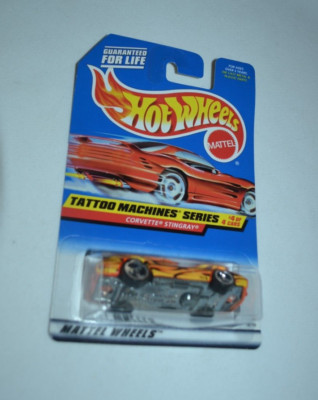 HOT WHEELS 1999 TATTOO MACHINES SERIES 4/4 - CORVETTE STINGRAY ORANGE