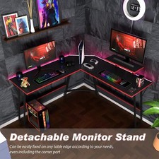 L Shaped Desk Corner Gaming Desk Computer Desk with Large Desktop Studying