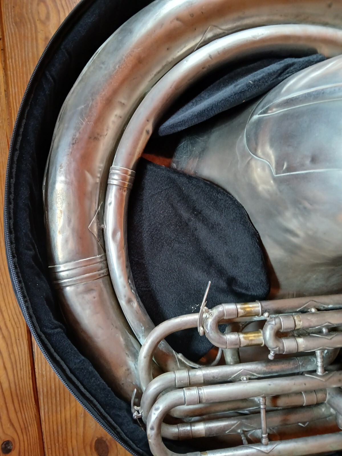King Model 1265 4Valve Sousaphone in Silver Plate eBay