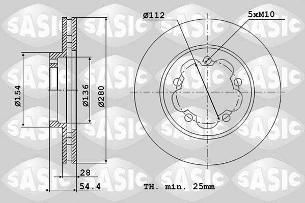 Freinage avant Ford Transit Fourgon 2.2 TDCi disques de frein de rechange 5 trous