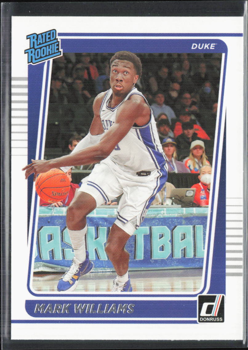 Mark Williams 2022 Panini Chronicles Draft Picks #16 Donruss Rated Rookies Duke