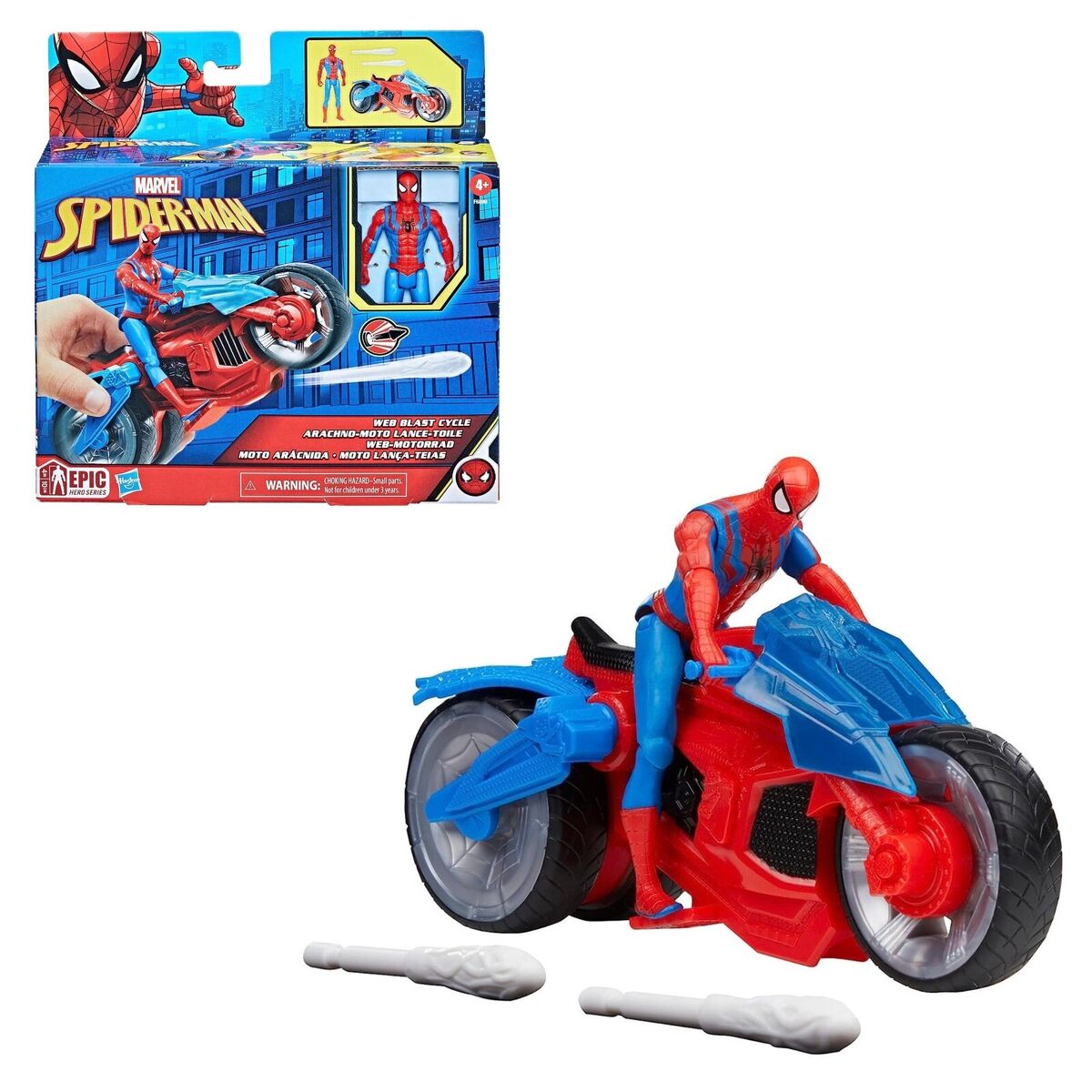 Véhicule 3 en 1 Nerf : Arachno-moto avec figurine Spiderman - Jeux et jouets  Nerf - Avenue des Jeux