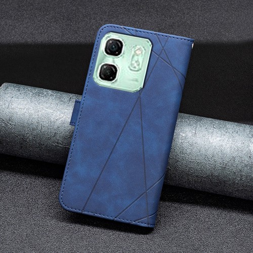 Para Infinix Smart 9, Lujo Geometría Cuero Billetera Ranura para Tarjeta Abatible Estuche Cubierta - Imagen 13 de 31