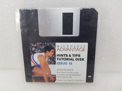 MICROSOFT ADVANTAGE HINTS & TIPS TUTORIAL DISK ISSUE 15 1996 *SEALED NEU