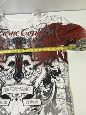 Xtreme Couture By Affliction Men's Thermal Shirt - Carnivore Y2K Graphic, Regular Fit - View #3