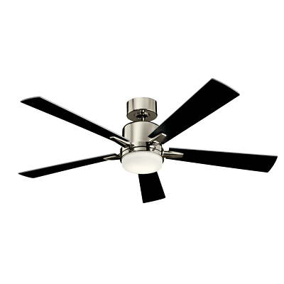 Kichler Lucian 52'' Polished Nickel Integrated LED Ceiling Fan with Wall Control