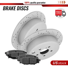 Rear Disc Rotors & Ceramic Brake Pads Set for Subaru Legacy Outback Forester BRZ