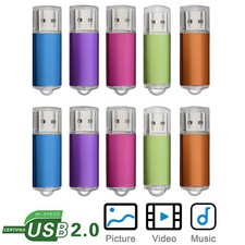 Kootion Colorful 1g 2g 4g 8g 16g 32g USB 2.0 Flash Drives Memory Stick 5/10 Lot
