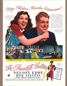 The Chocolate Soldier 1941 Original Vintage Color Movie Promo Ad