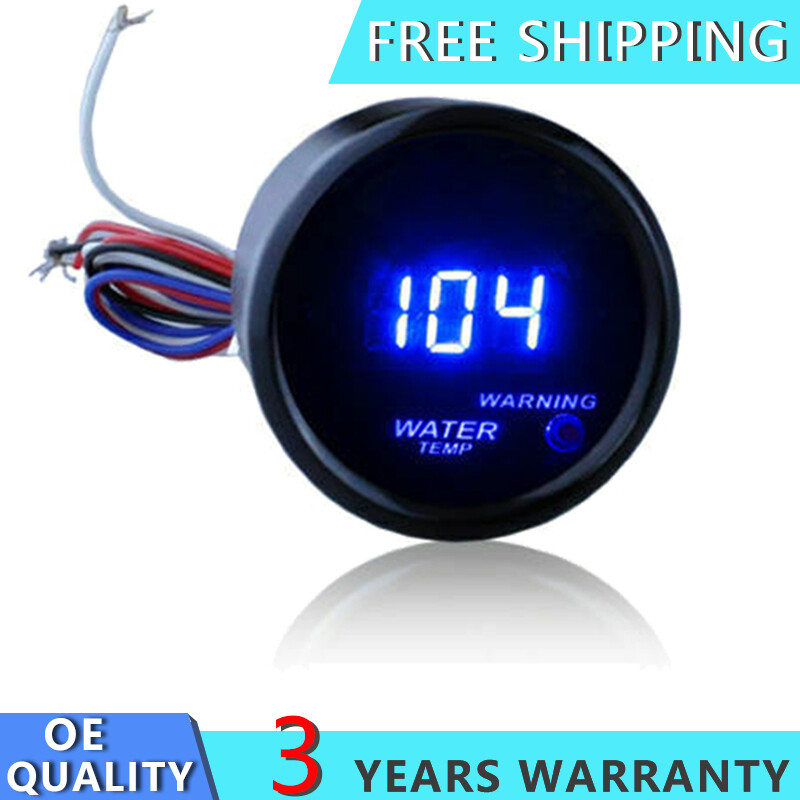 Digital LED 52mm Water Temp Gauge Temperature Car Universal Electric Meter 12V eBay