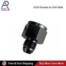 Universal -10 AN Female -6 AN Male AN Flare Fitting Reducer Adapter 10AN to 6AN