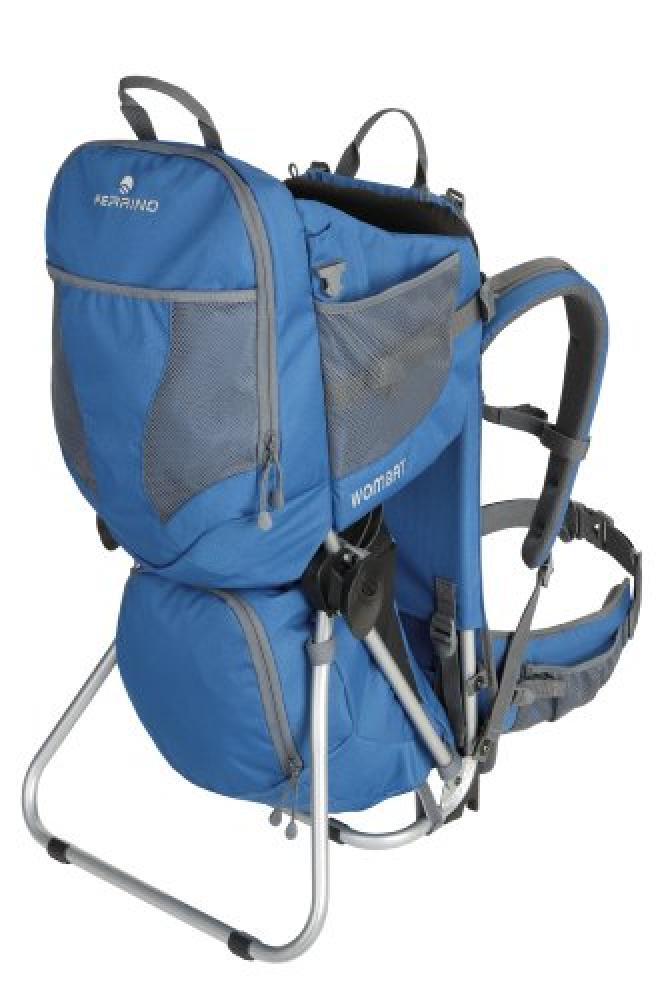 (TG. Da 6 mesi) Ferrino Wombat, Zaino da Hiking Porta Bimbo Bambino, Blu, Da 6 m