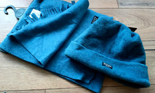 Ladies Unisex Winter Denim Blue Thinsulate Beanie Hat & Scarf Warm New