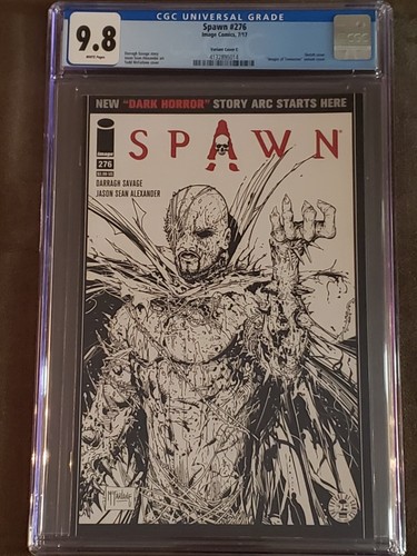 Spawn #276 (CGC 9.8) - Todd McFarlane Sketch Variant - 2017 Image!