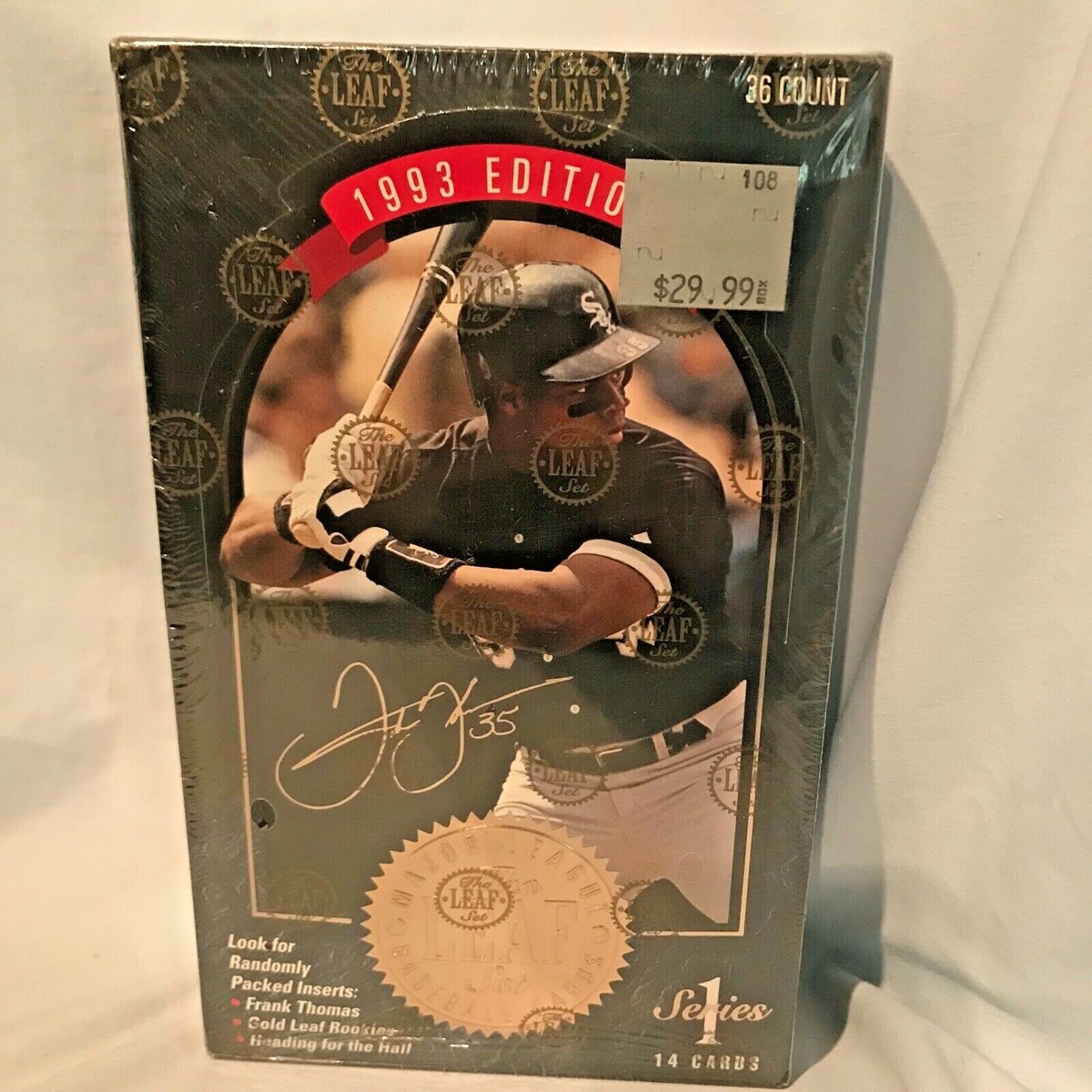 1993 Leaf Series 1 Baseball Wax Box Retail Factory Sealed $34.99
