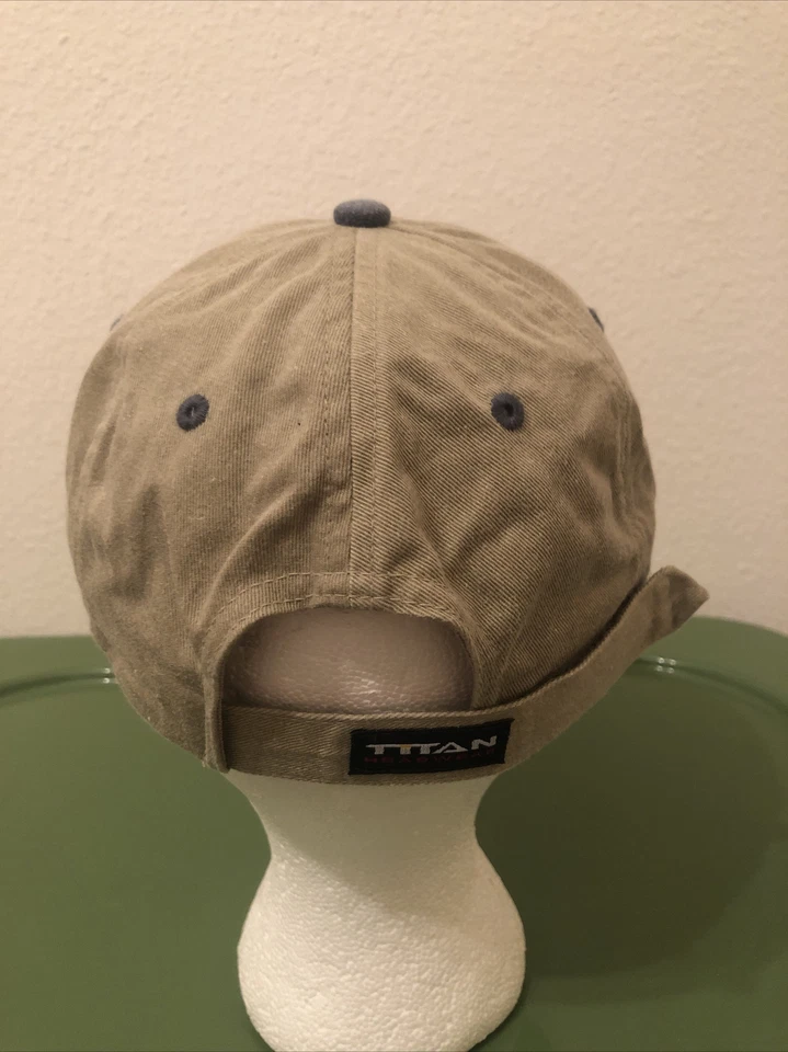 Sombrero con tirantes Coronado genuino azul/tostado descolorido edición estándar 100 % algodón Foto 3 de 4