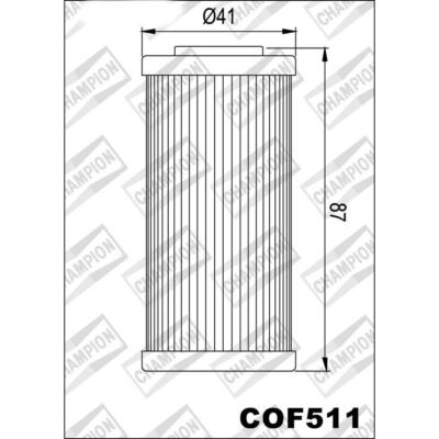 CHAMPION COF511 SHERCO 250 SX 2.5I F Cross 2010-2010 OIL FILTER
