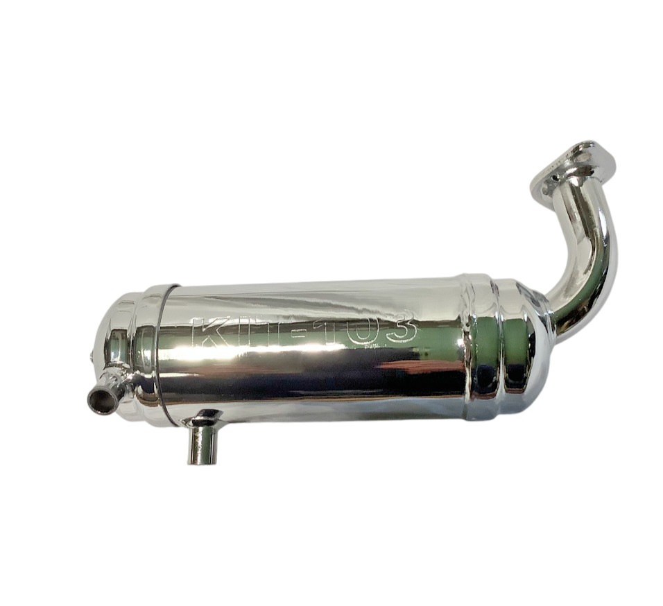 Pot échappement chromé Peugeot 103 SP MVL double sortie long