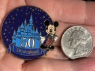 Disney pin 38608 Walt Disney Travel Co Disneyland 50 Mickey Mouse castle stars — photo 1