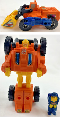 Transformers G1 Targetmasters Targetmaster Scoop Figur Hasbro Vintage 1988 80er