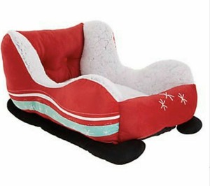 santa dog bed
