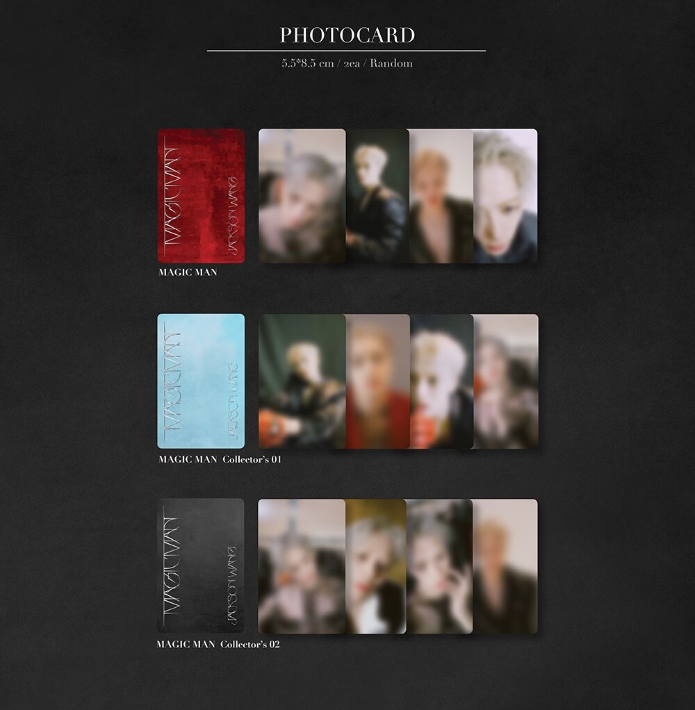 Jackson Wang GOT7 1st Album MAGIC MAN CD+Book+Card+Sticker+
