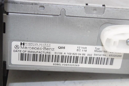 A1698200486 Sistema Audio/Radio Cd para MERCEDES-BENZ CLASE A (BM 169) 1440804 - Imagen 2 de 10