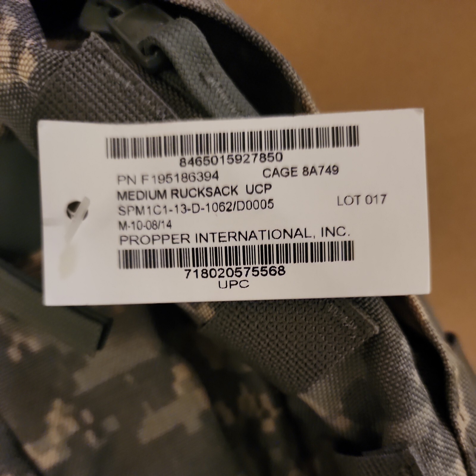 Medium Rucksack Backpack UCP Proper International Inc. Lot 017 eBay