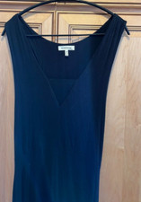 Monteau Black Sleeveless Knit Maxi Dress, Medium