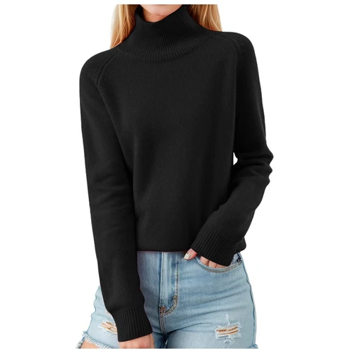 Damen Pullover Langarm Freizeit Rollkragenpullover - Bild 11 von 38
