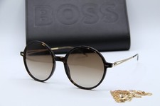 NEW BOSS 1389/S 086HA HAVANA GOLD GRADIENT AUTHENTIC SUNGLASSES 55-20