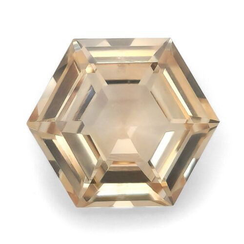 Hexagonal Yellow Sapphire Gemstone GIA Certified Yellow Sapphire 3.18 carats - Picture 2 of 5