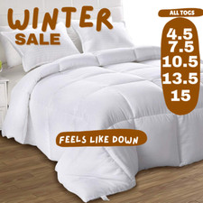 ANTI ALLERGY DUVET QUILT 4.5 7.5 10.5 13.5 15 TOG SINGLE DOUBLE KING UK SIZES