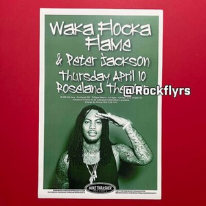 WAKA FLOCKA FLAME 2014 Concert Promo 11x17 Street Poster. Portland OR