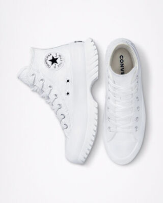 NEW Chuck Taylor All Star Lugged 2.0 Platform Leather WHITE