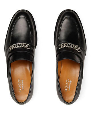 GUCCI chain slip on loafers sneakers derby shoes mocassin slippers shoes 43.5