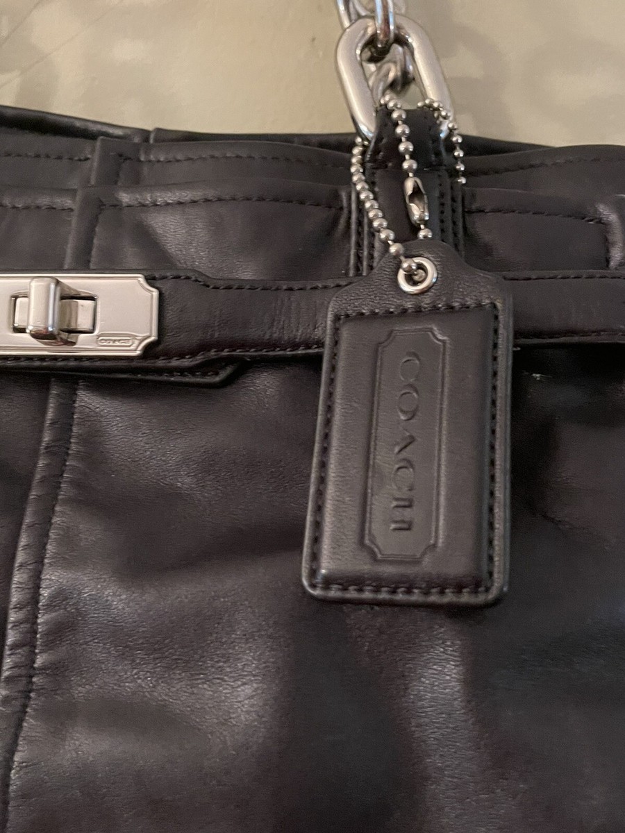 ショルダー Coach Authentic Black Leather Jayden Bag Silver Hardware EUC | eBay
