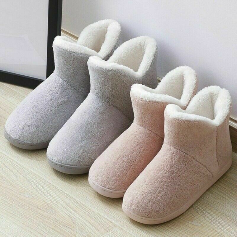 APL Pantofole da uomo donna morbide stivaletti pelliccia fodera in pile scarpe basse