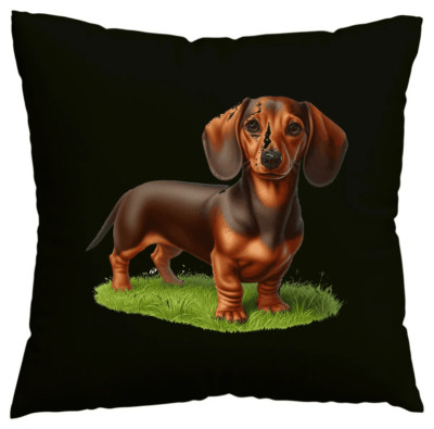 Kissenbezug Dackel Dachshund Teckel Jagdhund Jagt Dackelwelpe Dac Schwarz 402904