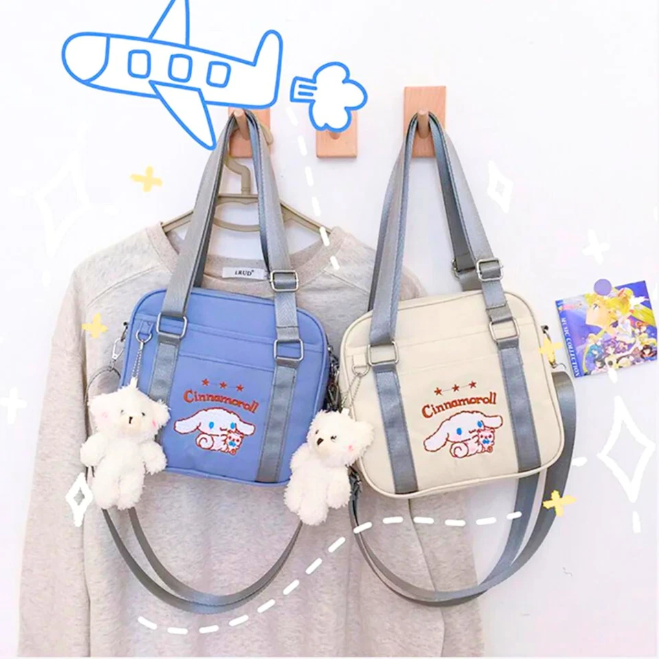 Cinnamoroll 2-Way Messenger Bag Girl's Embroidered JK Uniform School Bag Japan - Image 2 of 4