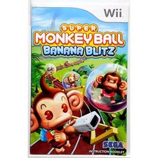  Manual Only Super Monkey Ball Banana Blitz Nintendo Wii Excellent Original