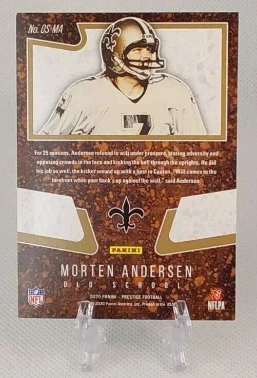 🏈2020 prestige MORTEN ANDERSON (insert/holo) football card #OS-MA🏈 *Saints* - Image 2 of 2
