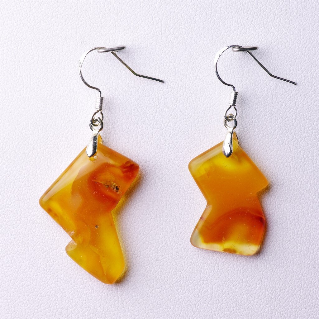 Boucles d'oreilles en cornaline véritable 33,69 ct, le cadeau d'anniversaire idéal