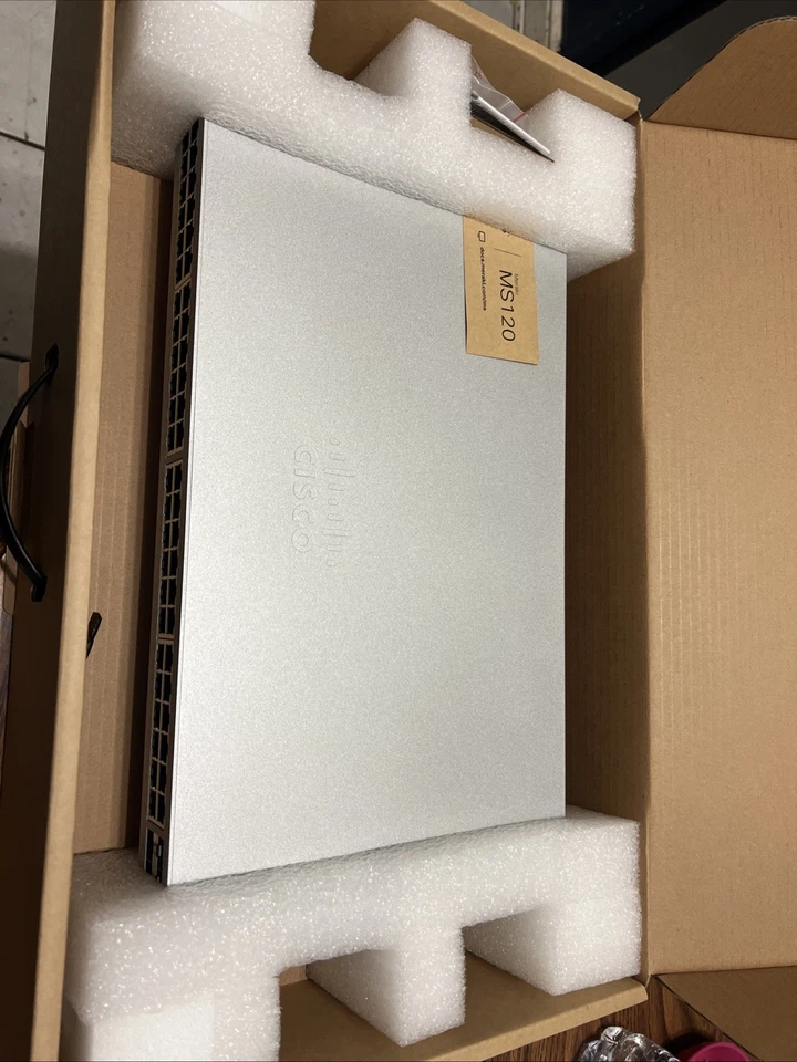 MS120-48LP-HW CISCO Meraki Cloud Managed 48 Ports PoE Switch UNCLAIMED New - Image 2 of 2