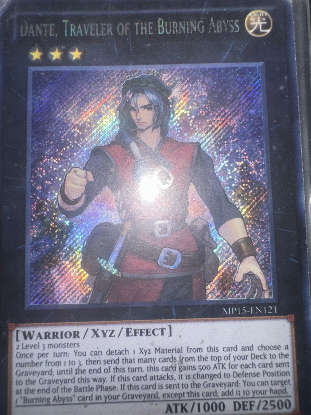 Yugioh Dante Traveler of The Burning Abyss 1st Ed Secret Rare DUEA-EN085 2014 MT