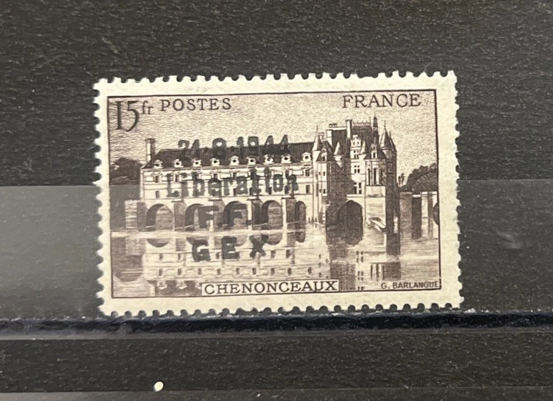 FRANCE Timbre LIBERATION DE GEX (AIN) Chenonceaux 1944 Neuf** - Photo 1/2