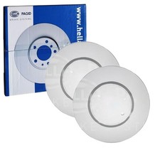 2x HELLA PAGID BREMSSCHEIBEN Ø320mm VORNE passend für MERCEDES X-KLASSE NISSAN N