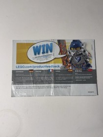 Lego 70337 Nexo Knights Lance INSTRUCTIONS ONLY