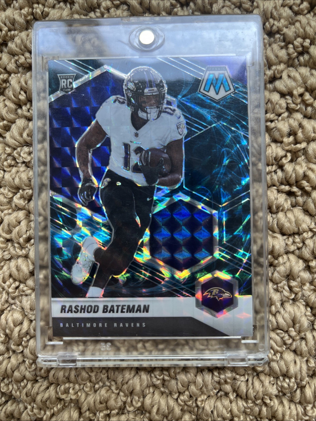 RASHOD BATEMAN 2021 Mosaic RC GENESIS Prizm SSP #310 SHIPS IN MAG