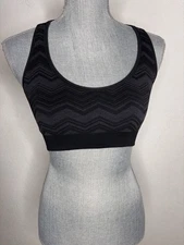 Lululemon Ebb & Flow Racerback Bra Reversible Heathered Black Size ?